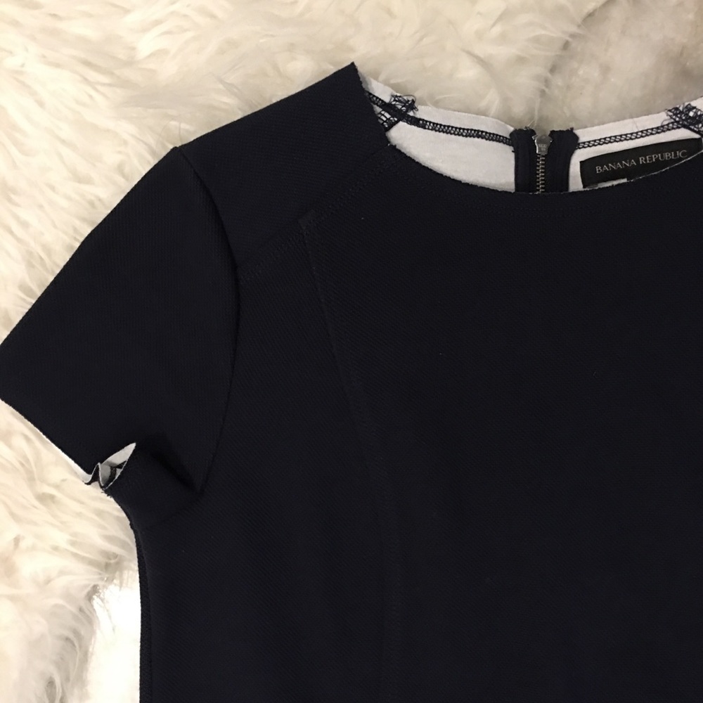Banana Republic Navy Crop Top